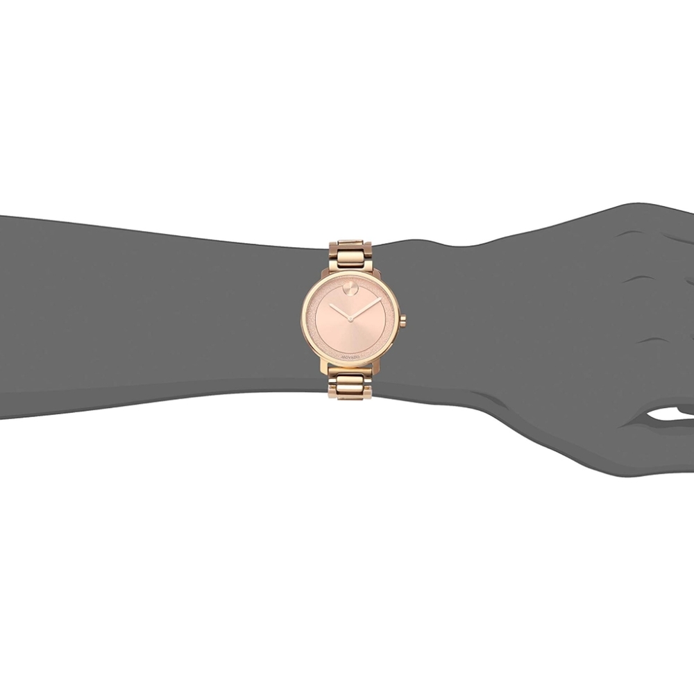 Movado Bold Rose Gold Sugar Dial Woman's Watch - Picture 6 of 10